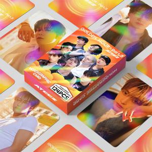 124개 K팝 에이티즈 로모 카드 포토카드 사진 인쇄 카드 송화 윤호 예상 산 팬 선물