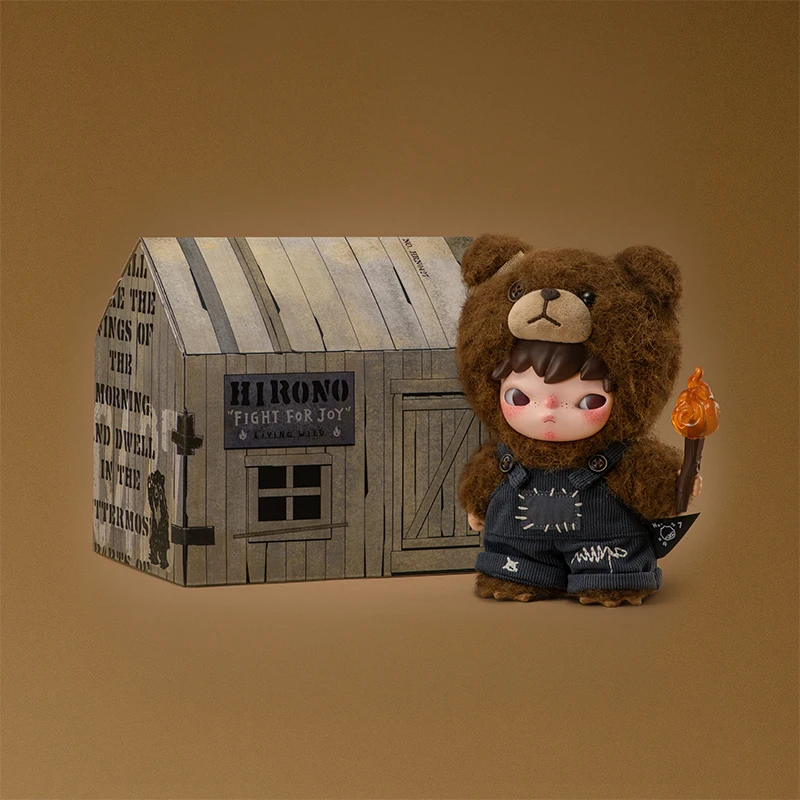 【P.L.】POP MART Hirono Living Wild-Fight for Joy 봉제 인형, 주문당 2개