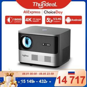 ThundeaL 풀 HD 1080P 프로젝터 TDA6W 자동 초점 스마트 안드로이드 WIFI LCD LED 비디오 홈 시어터 휴대용 프로젝터 홈 시어터