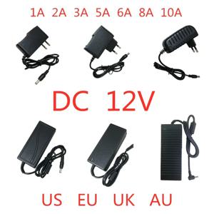 AC 100V-240V DC 12V 1A 2A 3A 5A 6A 8A 10A 전원 공급 장치 어댑터 LED 스트립 빛 CCTV에 대 한 12 V 볼트 조명 변압기 변환기