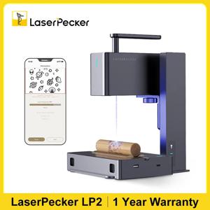 LaserPecker 2 레이저 조각기, 휴대용 목재 타각기, DIY 로고 프린터, 목재 조각기 아트 제작, 레이저 타각기
