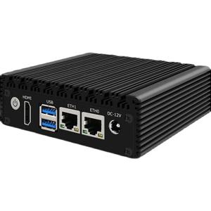 P1 미니 PC 6W 저전력 인텔 N3050/N3160 쿼드 코어 쿼드 스레드 X86 소프트 라우터 2*1000M Lan 포트 HD-MI 출력 금속 케이스 PK G31