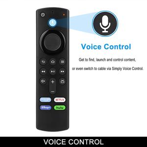 스마트 TV 큐브 스마트 TV 스틱 4K Max 호환 스마트 파이어 TV 스틱과 호환되는 교체용 음성 리모컨 3세대 프로