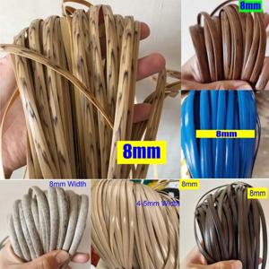 500g 레트로 PE 그라디언트 플랫 합성 등나무 소재 직조 DIY 공예 가구 바구니 테이블 소파 수리 로프
