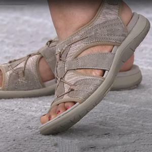 샌들 hechas a medida para la mujer, zapatos redonplanos, casu, cómodos, color puro, para la playa y el verano, nuevo para