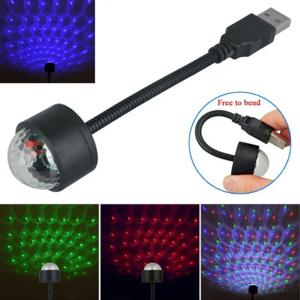 플러그 앤 플레이 여러 가지 빛깔의 LED 별이 빛나는 하늘 프로젝션 램프 미니 USB 스타 야간 조명 자동차 지붕 갤럭시 라이트 인테리어 자동 장식