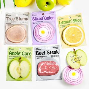 30 Pcs 귀여운 스티커 메모 과일 스티커 카와이 스티커 메모 재미있는 스티커 메모 귀여운 메모장 스티커 메모 패드 셀프 스틱 메모 패드