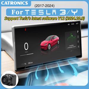 Tesla Model 3 Y 2017-2026 Highland Juniper 8.9 인치 Carplay 지원 에너지 소비 감지 용 CATRONICS 헤드 업 디스플레이