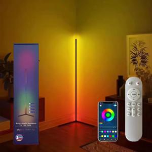 LED 분위기 플로어 램프, 장식 분위기 램프, APP 제어, 원격 제어 튜너, 음악 리듬에 따라 조명 모드 변경