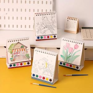 20 sheet watercolor sketchbook set, colorless leaves, suitable for creative drawing boards of students and professionals