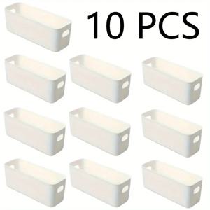 10pcs 다기능 스토리지 박스 내구성 대용량 데스크탑 스토리지 박스 잡화 스토리지에 적합한 속옷 스토리지
