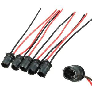 10Pcs T10 W5W 웨지 라이트 소켓 커넥터 확장 LED 램프 전구베이스 홀더 교체 자동차 부품