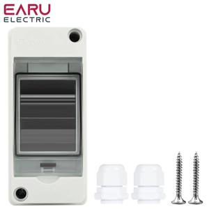HT-2 IP65 방수 배전 차단기 상자 패널 설치 2 웨이 PC ABS 플라스틱 야외 전기 MCB 태양 광 정션 박스