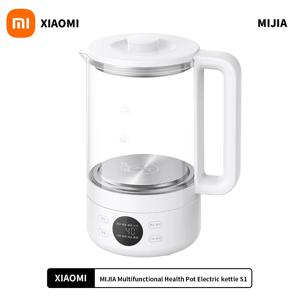 새로운 Xiaomi Mijia 다기능 건강 주전자 S1 1.5L 1000W 높은 붕규산 유리 바디 316L 스테인레스 스틸 가열 플레이트