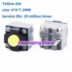 10/30PCS Kailh 음소거 버튼 6*6*7.3 자동 스위치 무선 마우스 버튼 마이크로 스위치 버튼 액세서리 사각형 스위치