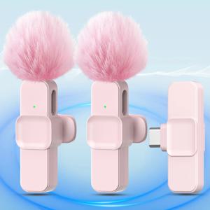 SNZIYAG K10 무선 라 발리에 마이크 휴대용 오디오 비디오 녹화 iPhone 용 미니 마이크 안드로이드 PC 라이브 게임 전화