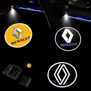 르노 메간 2 3 4 트윙고 클리오 탈리스만 캡처 트래픽 RS 용 자동차 도어 LED HD 웰컴 커티어 섀도우 프로젝터 램프 로고 라이트