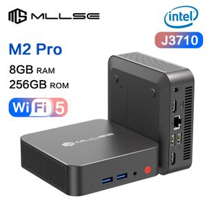 MLLSE 미니 PC 인텔 펜티엄 J3710 쿼드 코어 CPU 8GB RAM 256GB SSD 윈도우 10 프로 WiFi 5 BT4.2 미니 데스크탑 컴퓨터 홈 오피스