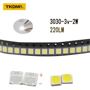 TKDMR 100/50pcs LED 백라이트 고전력 LED 2W 3030 3V 쿨 화이트 220LM PT30W45 V1 TV 애플리케이션 3030 smd led 다이오드