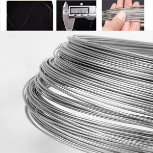 1mm/1.2mm/1.5mm/2mm/2.5mm/3mm 304 스테인레스 스틸 스프링 와이어 하드 와이어 스틸 와이어 로프 수제 DIY