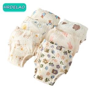 아기 레벨 A 만화 동물 호랑이 토끼 곰 기저귀 포켓, 방수 기저귀 훈련 바지, 거즈 기저귀 학습 바지