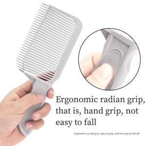 1pcs Mens Comb 헤어 빗 남성용 페이드 빗 블렌딩 빗 스타일링 Arc Flat Comb Supplies 유틸리티 빗 남자 포지셔닝 빗
