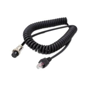 마이크 연장 케이블 YAESU FT MD-1 MD100 MD200 FT1000 FT-450D FT-991A 마이크 액세서리 용 RJ-45 모듈 형 8 핀 암