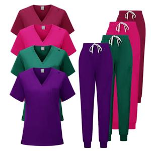 Uniformes Medicos 애완 동물 치과 의사 간호사 작업복 여성 의료 간호사 유니폼 스크럽 의료 유니폼 여성 의료 스크럽