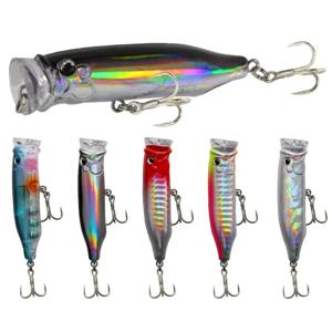 1Pcs 낚시 미끼 7cm/9.4g 포퍼 미끼 2024 새로운 Topwater 플라스틱 인공 하드 미끼 크랭크베이트 Wobblers Perch Fishing Tackle