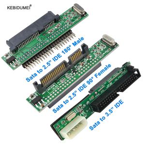 Sata-IDE 어댑터 2.5 Sata Female-3.5 IDE Male 변환기 40 핀 포트 1.5Gbs 2.5-3.5 IDE 지원 ATA 133 100 HDD CD DVD