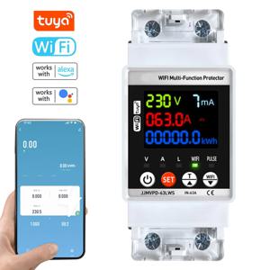 Tuya WiFi 자동 재폐쇄 보호대 지능형 회로 차단기, 단상 재폐쇄 스위치, 전압 보호 장치