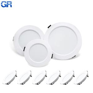매입형 초박형 LED 다운라이트, AC110V-240V 천장 램프, 따뜻한 차가운 흰색 실내 조명, DC12V, 24V, 5W, 9W, 12W, 15W, 18W, 2-8 개