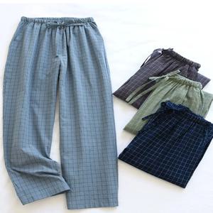 남성용 루즈 파자마 바지, 루즈 라지 사이즈, 심플 캐주얼 스트레이트 홈 팬츠, 용수철 가을