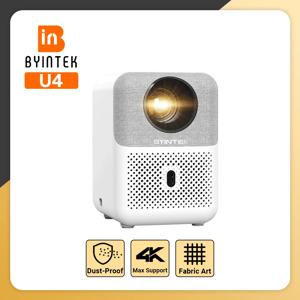 BYINTEK LOVE U4 프로젝터, 스마트 1080P 미니 홈 시어터 비디오, 안드로이드 와이파이, 스마트폰 시네마, 4K