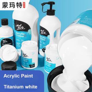 몽마르트 티타늄 화이트 아크릴 페인트 100ml/300ml/1L, 캔버스, 목재, 직물, 가죽, 종이용 시그니처 세미 매트 마감