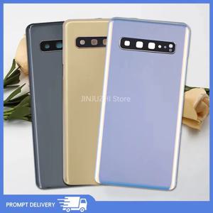 삼성 갤럭시 S10 5G G977 G977F 휴대폰 배터리 백 커버 후면 유리 케이스 하우징 커버 접착제 카메라 렌즈 추가 교체