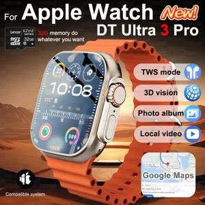 DT 울트라 3 스마트워치 AMOLED 스크린 4GB MP3 MP4 플레이어 블루투스 네트워크 공유 앱 스토어 ChatGPT 스마트 AI 시계 남성 스포츠워치