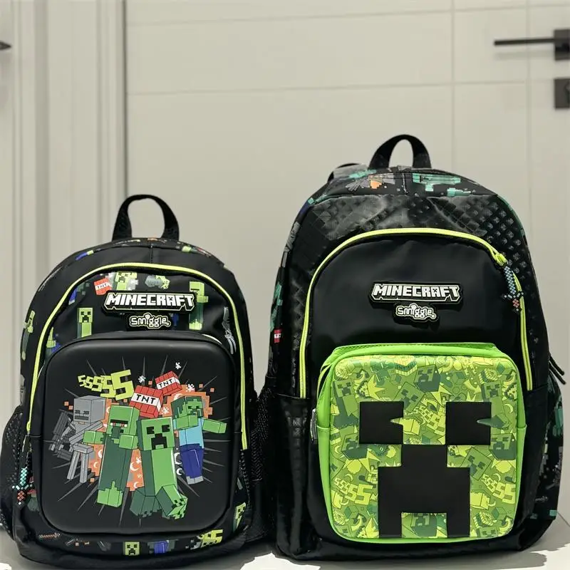 정품 Smiggle 호주 협업 학교 가방 도시락 초등학생 더블 어깨 배낭 다시 학교 선물
