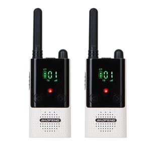 2PCS Baofeng BF-T9 미니 워키 토키 FRS/PMR 장거리 VOX 야외 사냥 하이킹을위한 휴대용 양방향 라디오