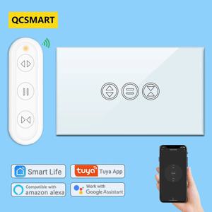 투야 스마트 라이프 커튼 스위치 원격 제어 롤러 셔터, RF + WiFi 앱 타이머, 구글 홈 알렉사 에코 DIY 호환