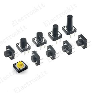 택트 스위치 푸시 버튼 스위치, 12x12x5mm, 6mm, 7mm, 8mm, 9mm, 10mm, 11mm, 12mm, 13mm, 12V, 4 핀, DIP 마이크로 스위치, 순간 택트 푸시 버튼, 50 개