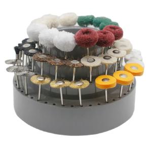 60PCS 쥬얼리 연마 걸레 브러쉬 천 버퍼 폴리 셔 휠 키트 드릴 비트 보관 케이스 연삭 도구 팁 스탠드 구성