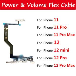 새로운 수리 측면 전원 켜기/끄기 키 플렉스 케이블 iPhone 11 12 Pro Max 12 미니 볼륨 스위치 버튼 리본