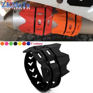 배기 테일 파이프 보호대 커버 가드 KTM EXC EXCF XC XCF XCW SX SXF TPI 6 일 125 200 250 300 350 450 500 Universal