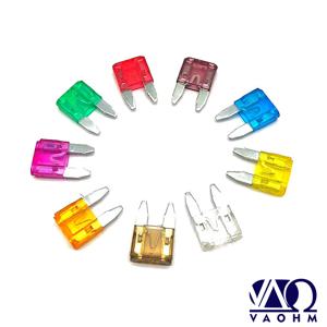 VAOHM 10PCS 미니 블레이드 유형 자동차 회로 보호기 소형 3A 5A 7.5A 10A 15A 20A 25A 30A 35A 40A