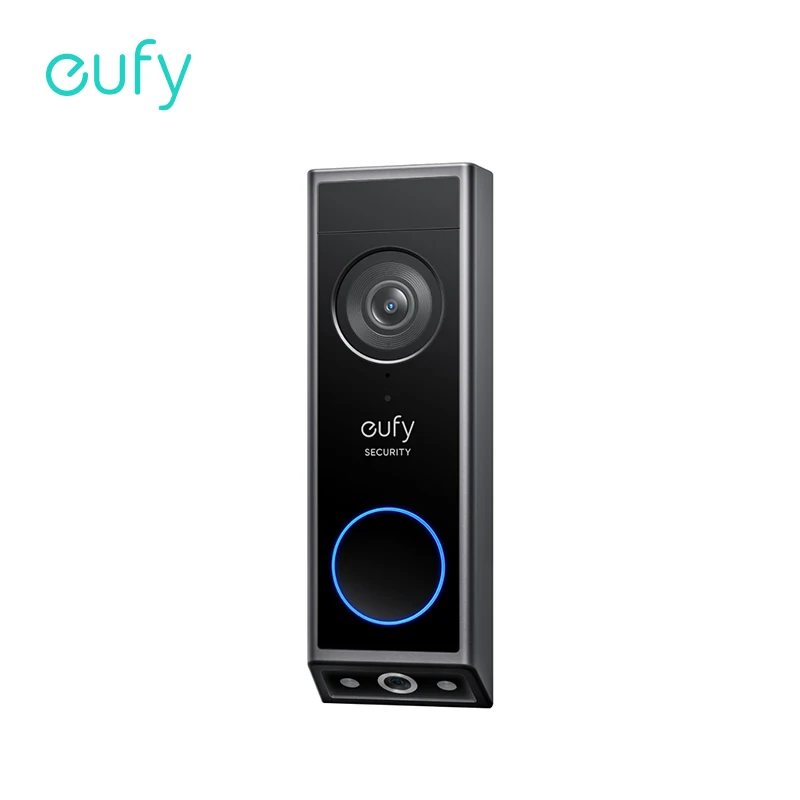 eufy 보안 비디오 초인종 E340 듀얼 카메라(배달 가드 포함) 2K 풀 HD 컬러 야간 투시경 유선 또는 배터리 구동