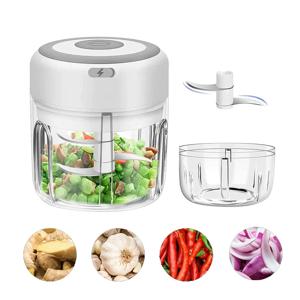 무선 전기 마늘 사수기 기계 고기 분쇄기 Mincer 보조 식품 기계 100/250ml 칠리 야채 분쇄기 사수기