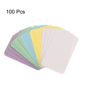 100Pcs 90x54x0.3mm 크래프트 종이 카드 빈 명함 메시지 메모 감사 카드 쓰기 카드 라벨 북마크 학습 카드