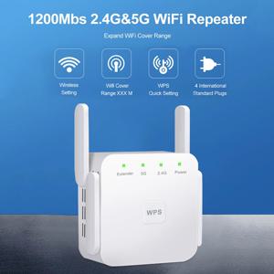 5Ghz 300M WiFi 익스텐더 장거리 무선 WIFI 부스터 AC1200 어댑터 1200Mbps Wi-Fi 증폭기 802.11N Wi Fi 신호 리피터