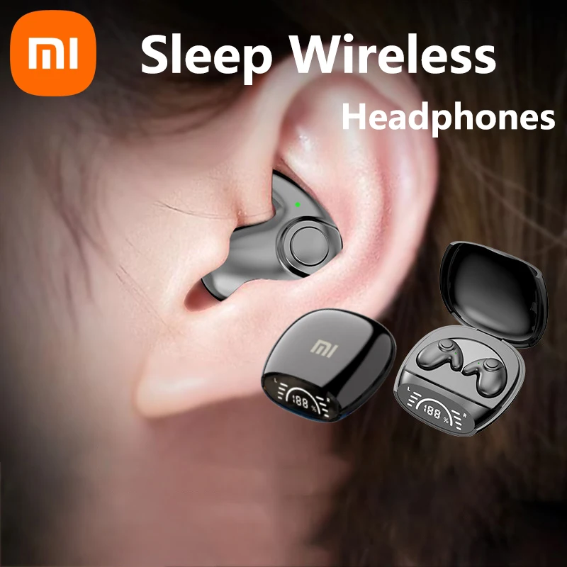 Xiaomi 수면 보이지 않는 이어 버드 작은 헤드폰 소음 차단 무선 헤드셋 스포츠 스테레오 블루투스 5.3 Earohone